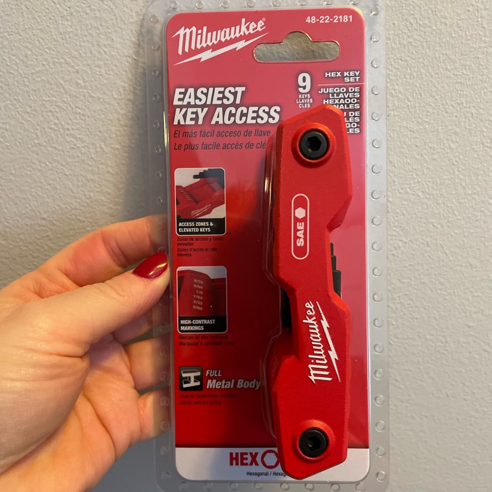 Milwaukee Red Hex Key Set